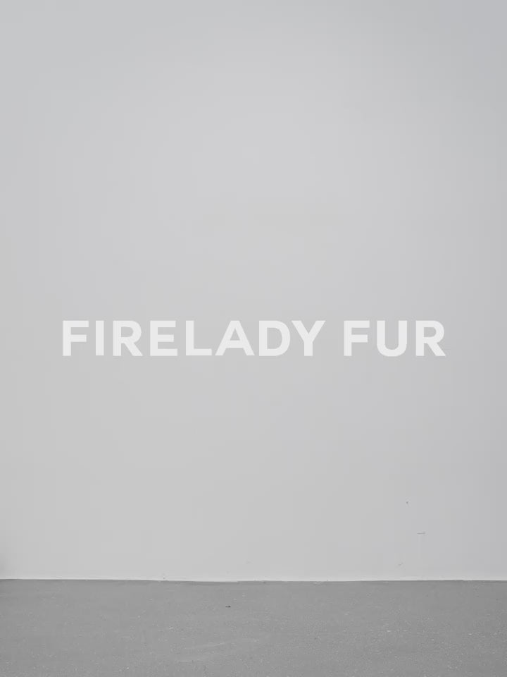 Fireladyfur Women's Muskrat Fur Coat with Fox Trim "Casual Gene"
