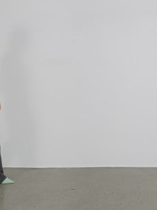 Pantalon décontracté évasé style « Free to run away » façon Miu Miu, faux deux-pièces, coupe ajustée, taille basse et fermeture zippée pour femme