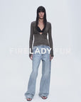 Distressed dirty dyed Tencel cotton jeans"Art Journey"