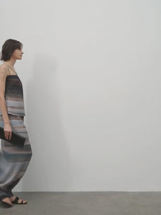 Heavy High-density Silk Luxury High-end Skirt for Women"Above the Flying Clouds"