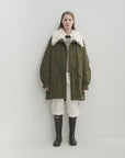 Letrans Women's Down Parka with Detachable Wool Collar & 90% Goose Down "Wilderness Poem"