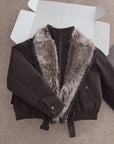 Firelady Fur Women's parka fur coat Two-tone Toscana down jacket “Song of the North”