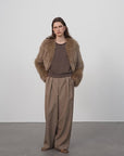 Letrans Women's Short Fox Fur & Leather Coat "Free Spirit Collection"