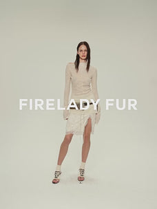 Wool blended texture velvet jacquard oblique shoulder knitted bottoming shirt for women in autumn "Morning Mist White"