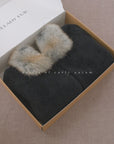 Firelady Fur Women's Merino Shearling Coat | Layered Patch-Dyed Raccoon Fur Collar“Hokkaido Melody”