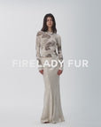 Retro bias-cut linen blended straight fishtail maxi skirt"Light and breezy"
