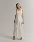 High Density Modal Mulberry Silk Insert U-neck Vest Dress"Simple Love"