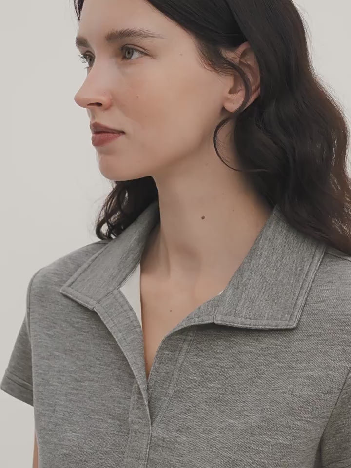 Dublin lapel slim fit short sleeve T-shirt product video