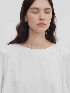 "Ailande" round neck puff sleeve temperament dress for women summer