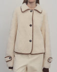 "Modern Milk Cafe" imported Hill fur merino shearing coat