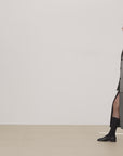 THE ARTM Women's Oversized Blazer Suit Set - Wide Shoulder Wool Jacket with Vest