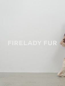 Fireladyfur Women's Shearling Coat - Drop Shoulder Hooded Merino Wool Winter Jacket