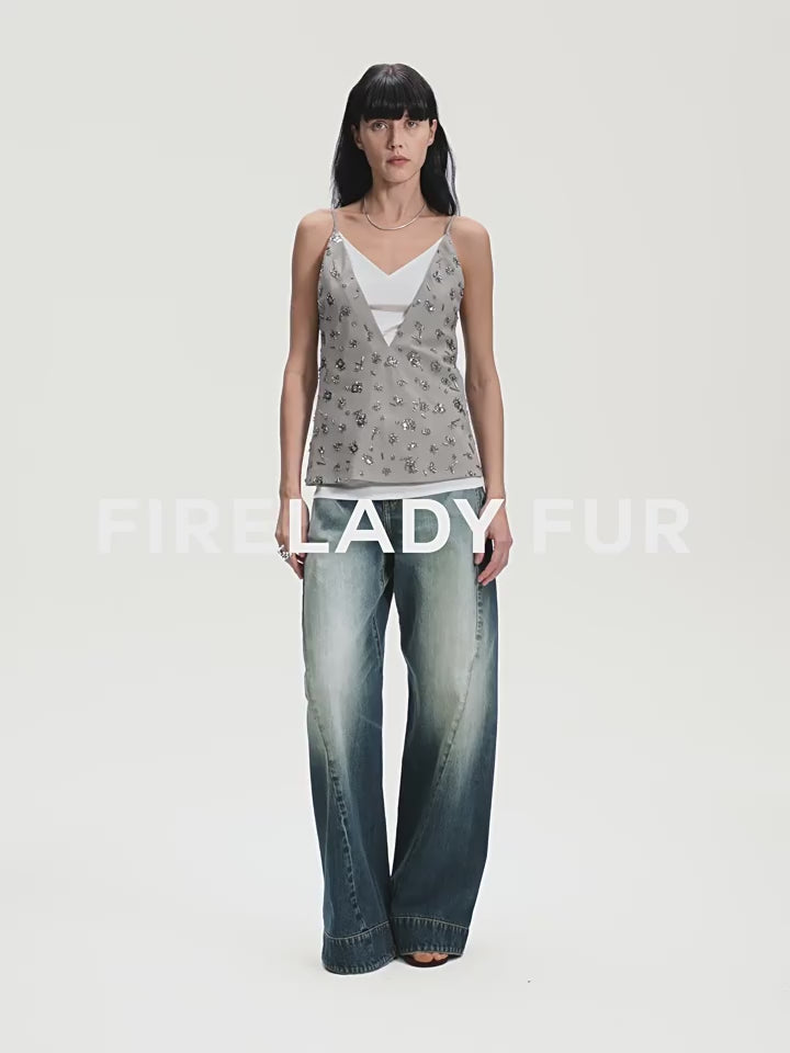 "Street Moments" Deconstructed Scimitar Straight Jeans Summer