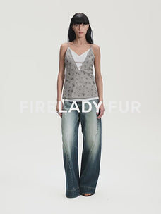 "Street Moments" Deconstructed Scimitar Straight Jeans Summer