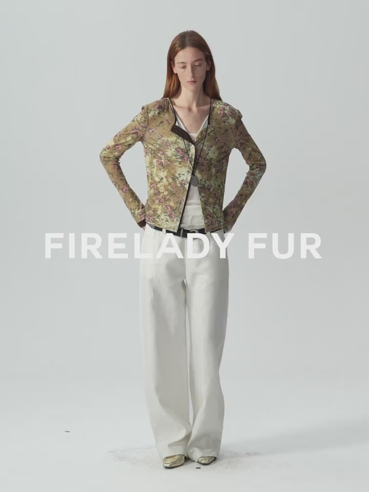 Senna Flower House floral Tencel Merino wool long sleeve shirt styling video