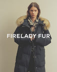 Firelady Fur Women's Down Parka with Detachable Fox Fur Collar & 90% Goose Down "Blue Winter Style"