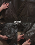 Firelady Fur Women's Sheepskin Moto Jacket "Modern Times"- Trendy Biker Coat
