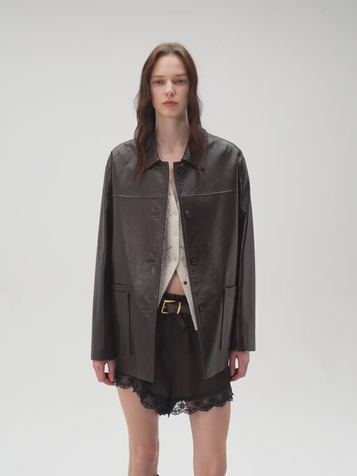 Firelady Fur Women‘s Leather Biker Jacket “American Focus”