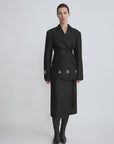 THE ARTM Wool & Silk Blend Oversized Suit Set - Wrinkle-Resistant Blazer & Trousers