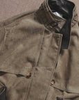 Firelady Fur Women's Belted Trench Coat - Drop Shoulder Short Jacket | "Retro Traveler" Style