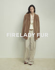 Firelady Fur Imported Kopenhagen Purple-Label Female Mink Full-Skin Woven V-Neck Fur Coat “Fairy Mountain Dew”