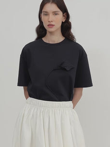"Bubble Park" elastic waist three-dimensional flower bud new skirt