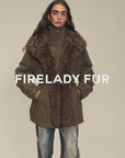 Firelady Fur Women's Detachable Toscana Shearling-Lined Parka Jacket "The Wizard of Oz"