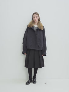Letrans Women's Down Parka with Detachable Raccoon Fur Collar "Silent Trace"