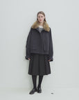 Letrans Women's Down Parka with Detachable Raccoon Fur Collar "Silent Trace"