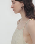 "Island Walk" Cotton Beaded Sling Dress