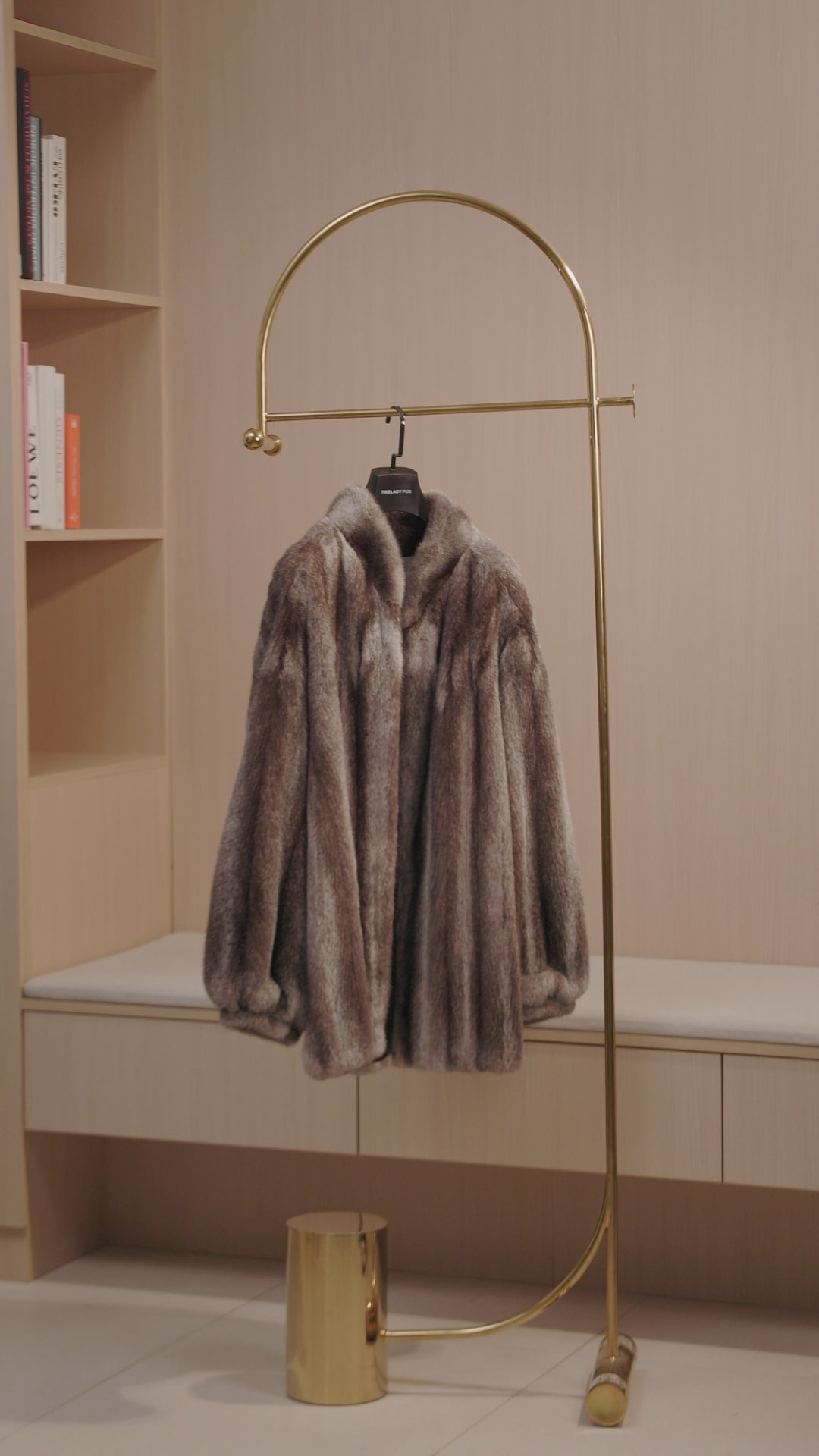 Fireladyfur Women's Mink Fur Coat "Meteor Variations"