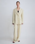 THE ARTM Australian Merino Wool Oversized Suit Set - Wrinkle-Resistant Blazer & Trousers