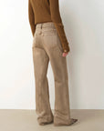"Pure Flared" Japanese imported fabric Vintage retro washed loose flared jeans for women - variant_title