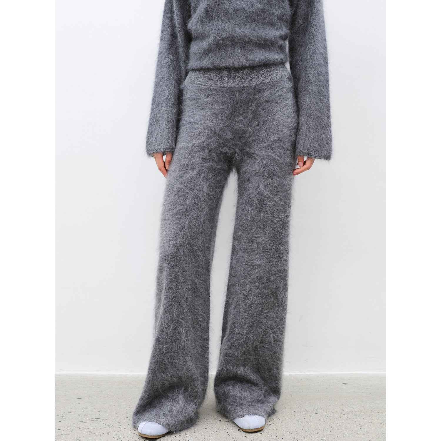 Purple Women's Sweater 2 Piece Outfit Cashmere jumper Comfortable Loose - Fit Crewneck Top Wide Leg Pants Fall Lounge Set Trendy Cozy Clothes "Half - Ripe Winter" - variant_title