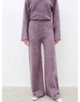 Purple Women's Sweater 2 Piece Outfit Cashmere jumper Comfortable Loose - Fit Crewneck Top Wide Leg Pants Fall Lounge Set Trendy Cozy Clothes "Half - Ripe Winter" - variant_title