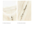 Quiet Warmth Merino shearling jacket zipper and seam construction details