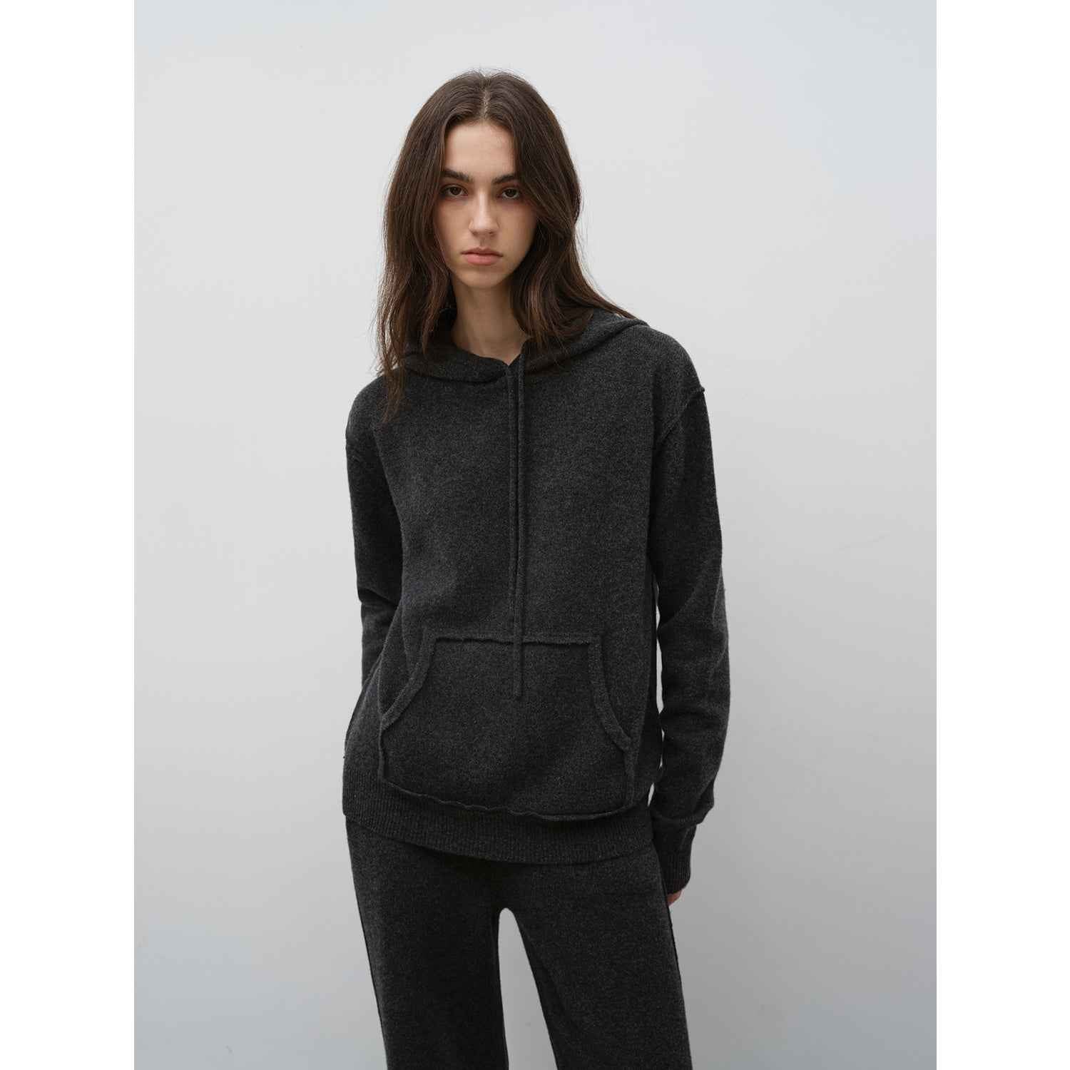 "Relaxed Encounter" Stylish Casual Sports Wool Knit Hoodie and Straight - Leg Leisure Pants Set - variant_title