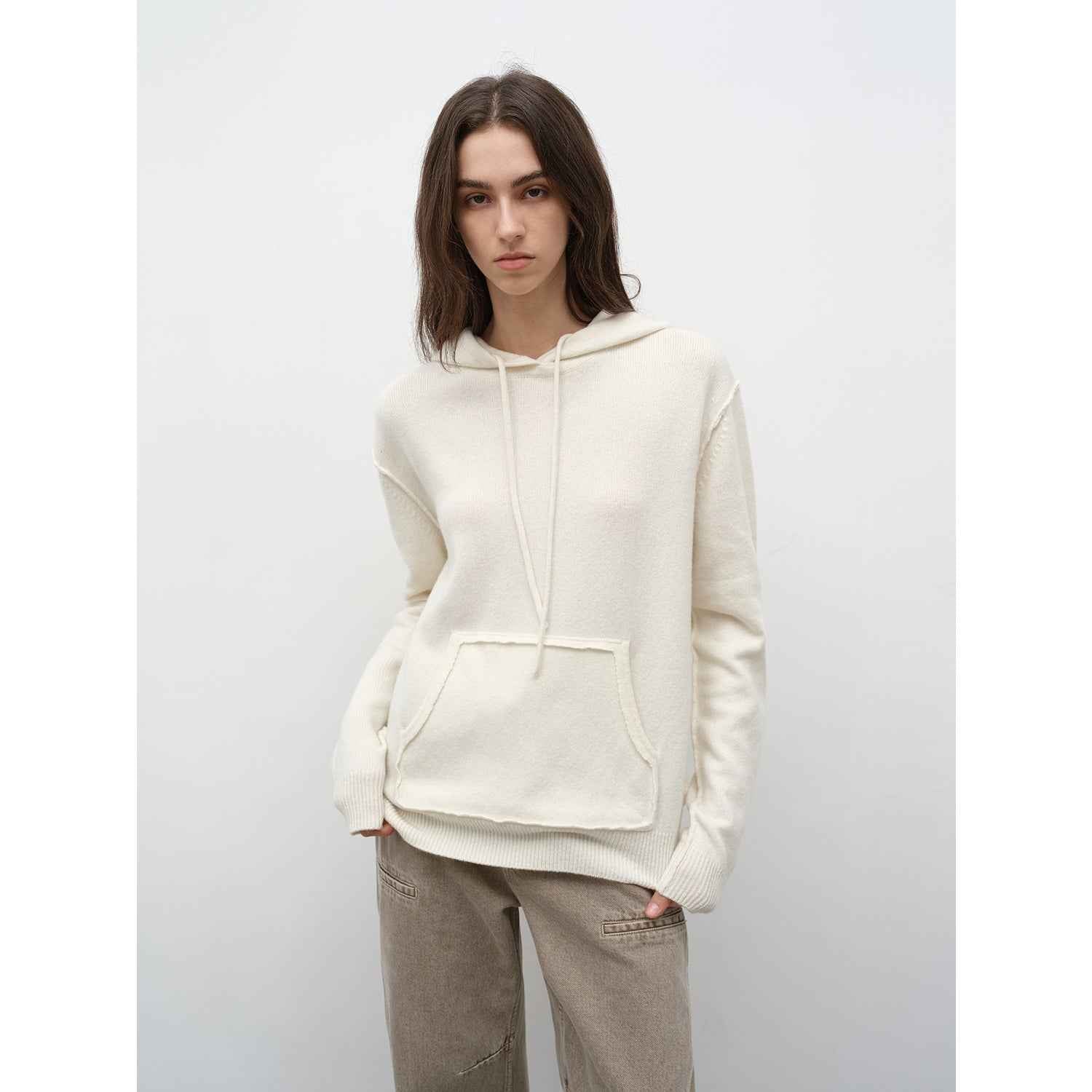 "Relaxed Encounter" Stylish Casual Sports Wool Knit Hoodie and Straight - Leg Leisure Pants Set - variant_title