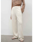 "Relaxed Encounter" Stylish Casual Sports Wool Knit Hoodie and Straight - Leg Leisure Pants Set - variant_title