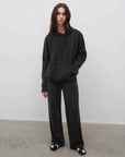 "Relaxed Encounter" Stylish Casual Sports Wool Knit Hoodie and Straight - Leg Leisure Pants Set - variant_title