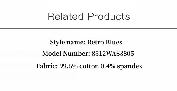 "Retro Blues" fashionable high waist pleated design washed casual wide leg jeans for women - variant_title