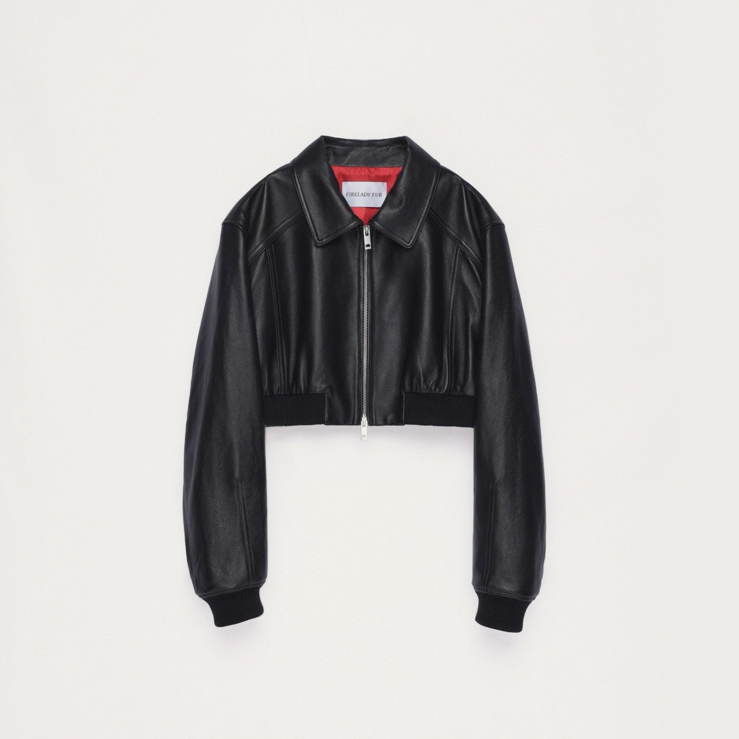 Retro Classic Stand Up Sheep Leather Short Jacket "Witch Game"