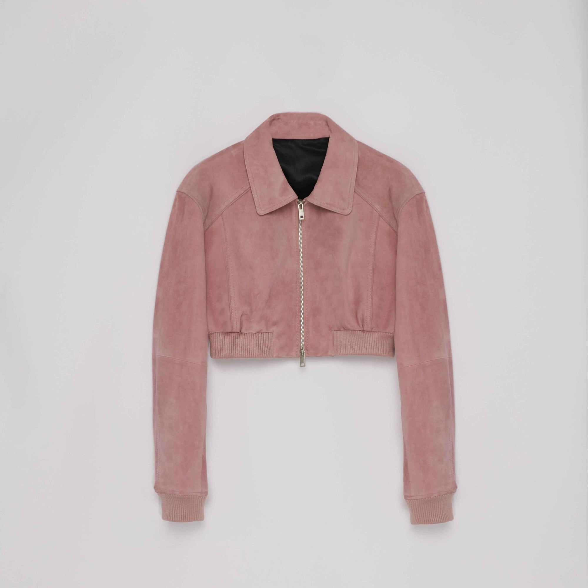 Retro Classic Stand Up Sheep Leather Short Jacket "Witch Game" - variant_title