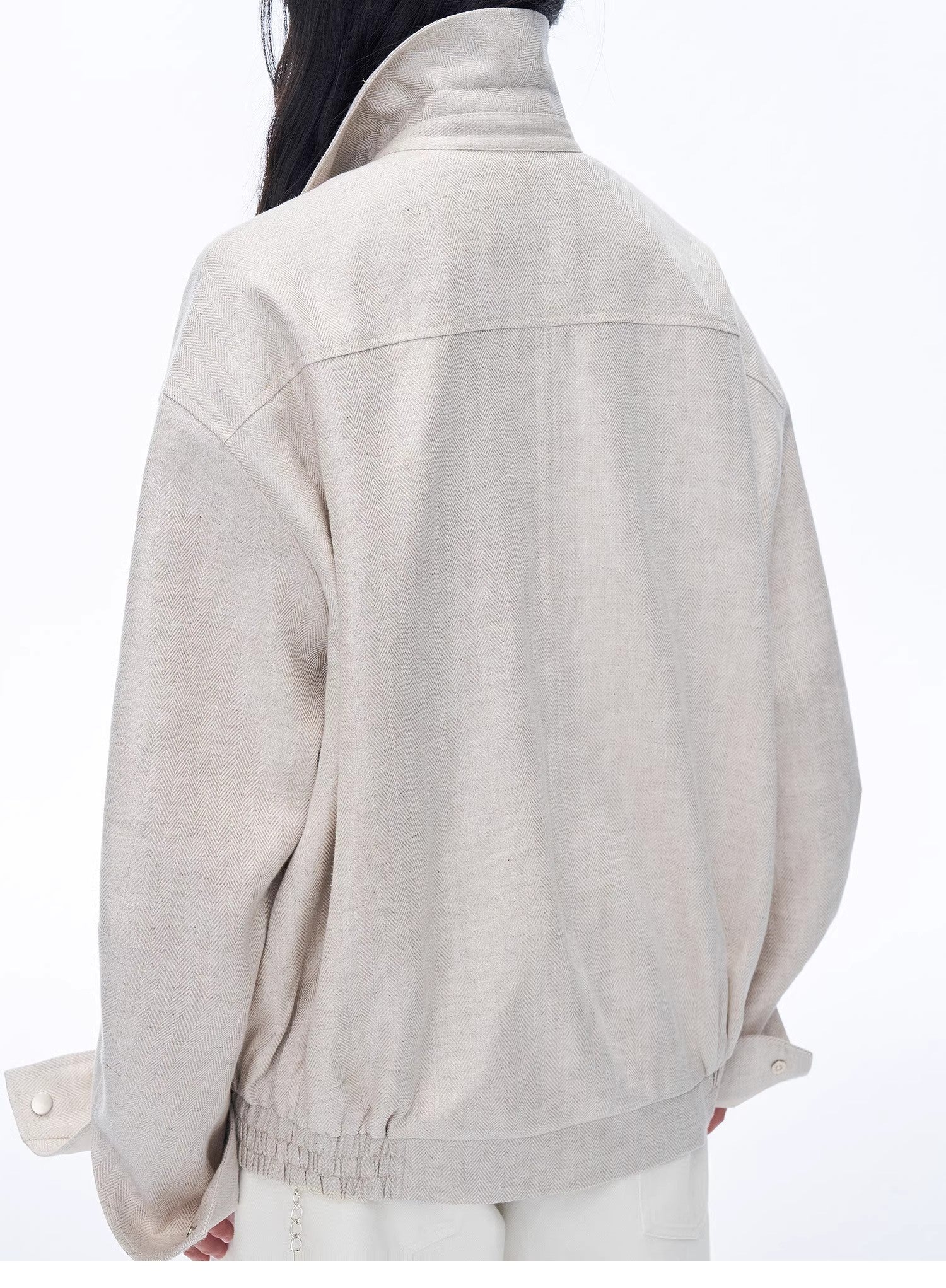 Retro ethnic style beaded embroidery linen loose straight version jacket spring"Comfort Zone" - variant_title