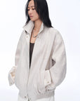 Retro ethnic style beaded embroidery linen loose straight version jacket spring"Comfort Zone" - variant_title