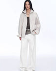 Retro ethnic style beaded embroidery linen loose straight version jacket spring"Comfort Zone" - variant_title