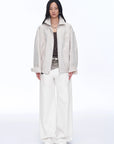 Retro ethnic style beaded embroidery linen loose straight version jacket spring"Comfort Zone" - variant_title