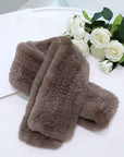 Rex rabbit fur long fur scarf woven double - sided real fur scarf for women - variant_title