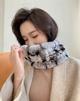Rex rabbit fur scarf elastic woven fur neck scarf - variant_title