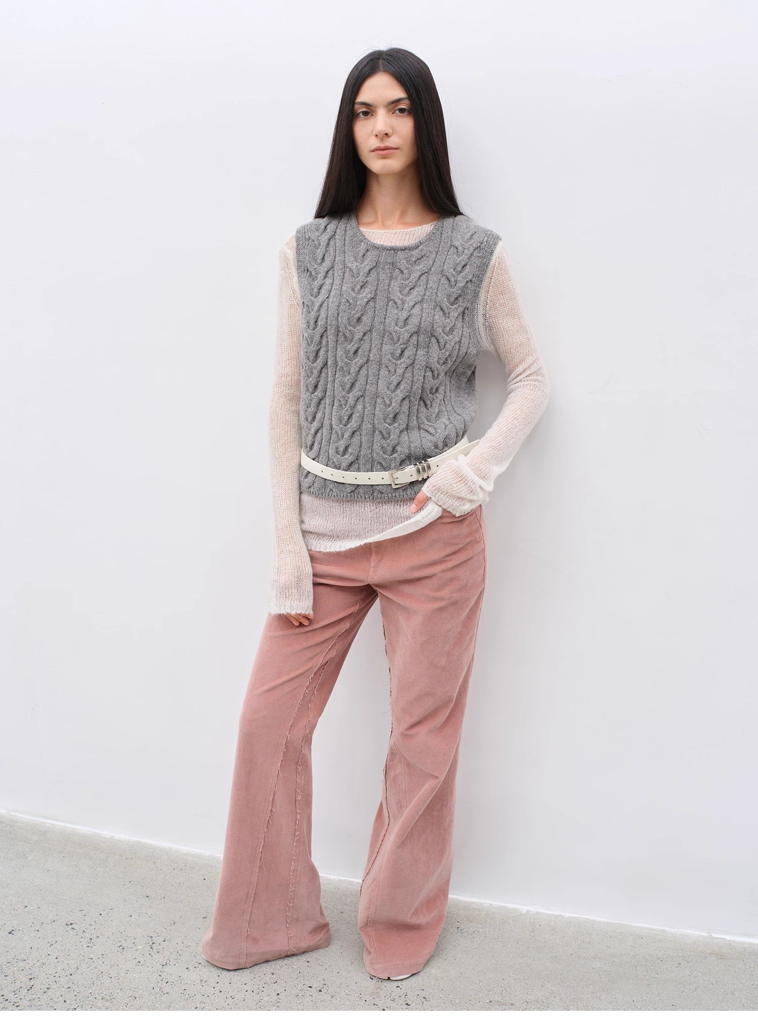"Road to Extraordinary" Retro modern versatile slim corduroy flared trousers - variant_title